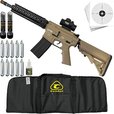 Rifle Airgun Swiss Arms Saturn Tan Co2 Full Metal 4,5mm