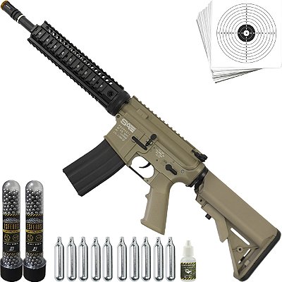 Rifle Airgun Swiss Arms Saturn Tan Full Metal Esferas 4,5 mm