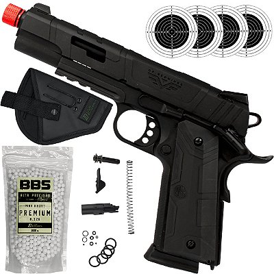 Pistola Airsoft Rossi Redwings 1911 GBB Gás Blowback 6mm LK8