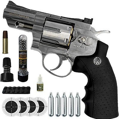 Revolver Airgun 708 Sport Rossi 4,5m Full Metal NIQ Co2 LMK