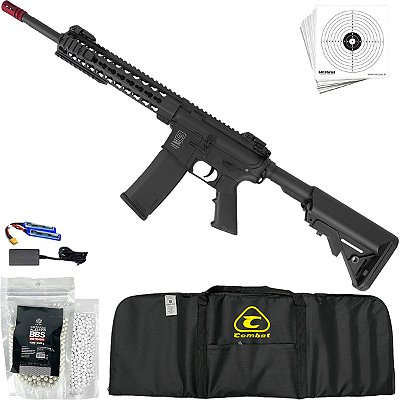 Rifle Airsoft Elétrica Specna Arms SA-F02 Metal 6mm Black