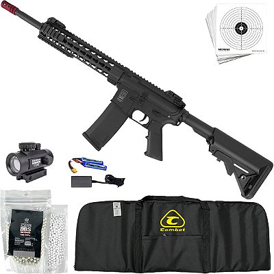 Rifle Airsoft Elétrica Specna Arms SA-F02 Metal 6mm Black 4s