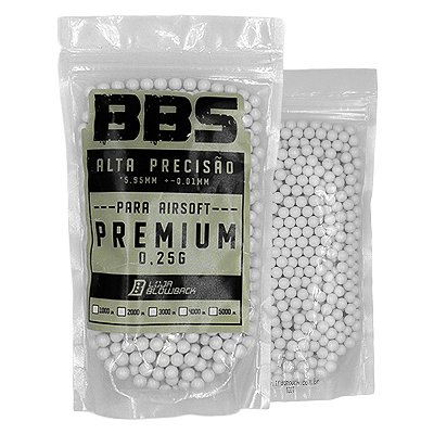 Bbs Bb Airsoft 0.25g Bolinhas 6mm 1000 Un Loja Blowback