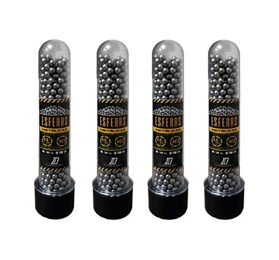 Esfera De Aço Bbs 4.5mm Com 2000 Un Bb Para Airgun H4