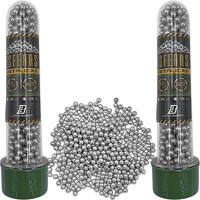 Esferas De Aço 4.5mm Com 1000 Un Para Airgun Loja Blowback