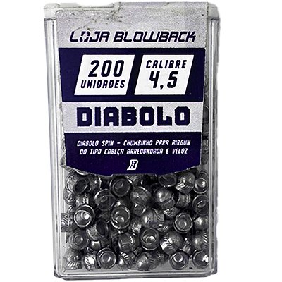 Chumbinho Diabolo Spin 4,5m Loja Blowback P/ Carabina Pressão