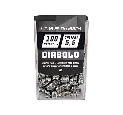 Chumbinho Diabolo 5,5mm Loja Blowback P/ Carabinas Pressão