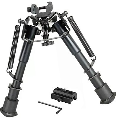 Bipe Ajustável FXR 6 Níveis Metal Suporte Rifles Carabinas