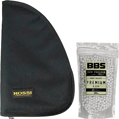 Capa pistola revólver estofada Rossi 25X20 Estojo Case Black