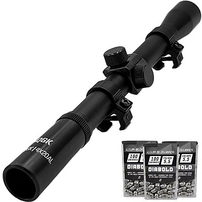 Luneta Mira Telescópica 4X20 Basic qgk alk