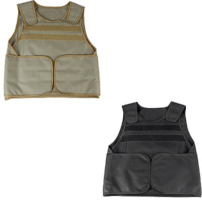 Colete Táticos Airsoft KIT LBB Preto e Caqui HJU