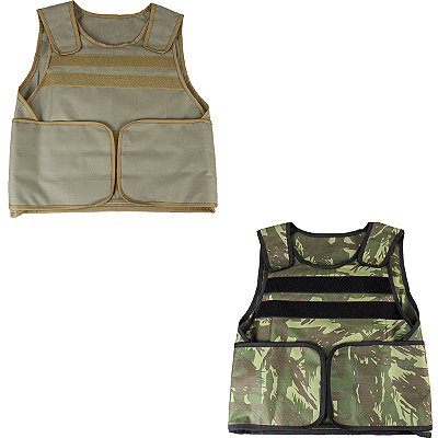 Colete Táticos Airsoft LBB KIT Camuflado e Caqui POI