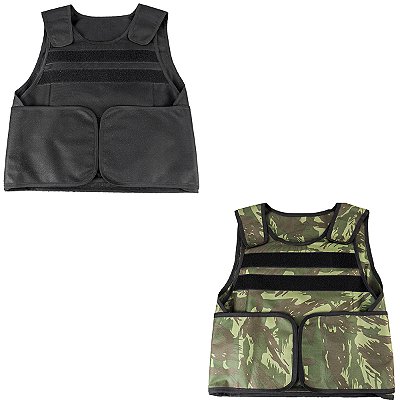 Colete Táticos Airsoft LBB KIT Camuflado e Preto