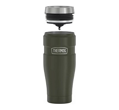 Caneca Térmica Thermos Fuji 479ml Copo Aço Inox Verde