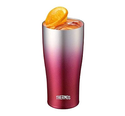 Copo Térmico Thermos Original Caribe 420ml Rosa Aço Inox