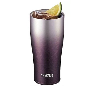 Copo Térmico Thermos Original Caribe 420ml Roxo Aço Inox