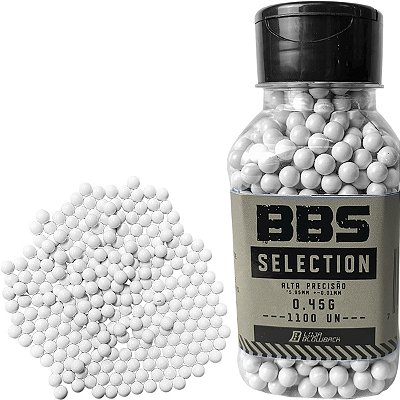 Bbs Munição Airsoft 6mm Bolinha 0,45g 1100 Un 6mm Blowback