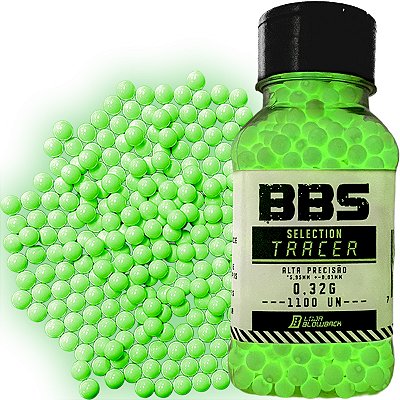 BBs Munição Aisoft Neon Brilha 6mm0,32g 1100 un Blowback