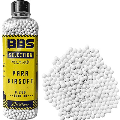 BBS Munição Airsoft 6mm Bolinha 0,28g 5000 unidades Blowback