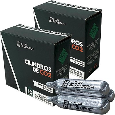 Cilindro Co2 12 Gramas 20 Ampolas Blowback Airgun Airsoft