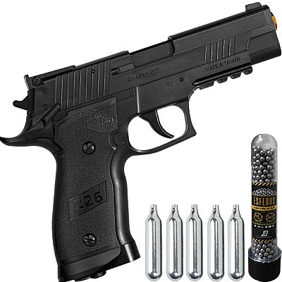 Airgun Pistola P226 X-4 Sigsauer Nbb Pressão 4,5mm Co2