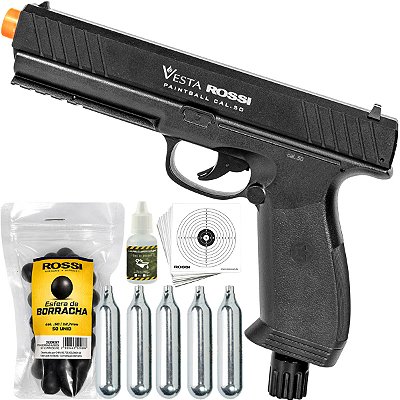Pistola Paintball Rossi Vesta Co2 .50 Cal- Esferas de Borracha