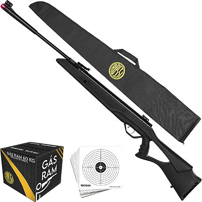Carabina Pressão R1000 Rossi Nitro Gás Ram 60Kg Cal. 6,35mm