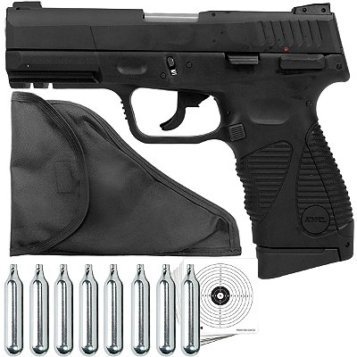 Pistola De Pressão Co2 Pt 24/7 G2 Airgun Blowback Kwc