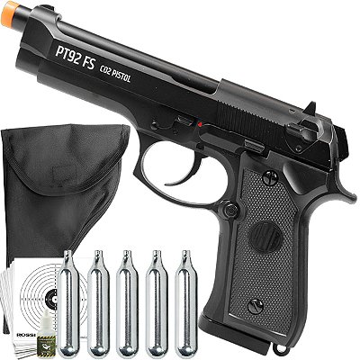 Pistola Airgun PT92 Dual Ammo Chumbinho /Esfera Co2 4,5mm