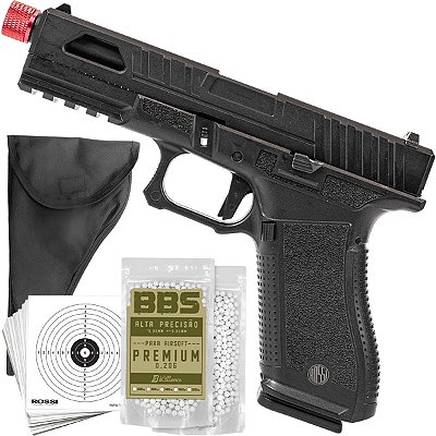 Pistola Airsoft Rossi R17 Custon Green Gás 6mm Blowback