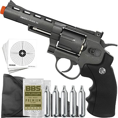 Revolver Airsoft Rossi 701 Pressão Co2 Full Metal Bbs 6mm