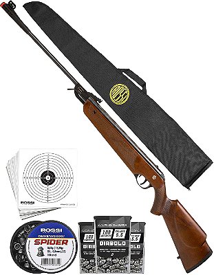 Carabina Pressão Rossi Dione 5g Madeira Gás Ram 60Kg 5.5mm