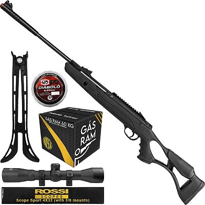 Carabina De Pressão Hatsan Airtact Pd Gás Ram / Nitro Kit