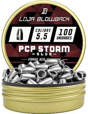 Chumbinho Pcp Slug Hibrido 5,5mm 1,20g 18.52gr Loja Blowback
