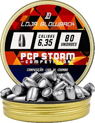 Chumbinho PCP Slug 6,35mm 2.33g / 36gr Loja Blowback 80 uni