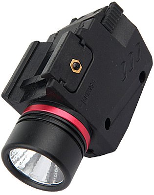 Lanterna Tática Rossi Laser Vermelho E Acionamento Lateral