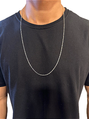 Corrente Cartier 2mm 80cm Prata 925 Legitima