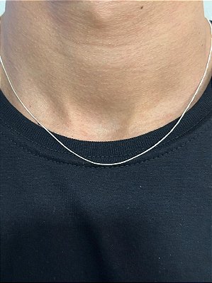 Corrente Veneziana 50cm 1mm Prata 925 Legitima