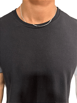 Corrente Piastrini 2mm 50cm Prata 925 Legitima