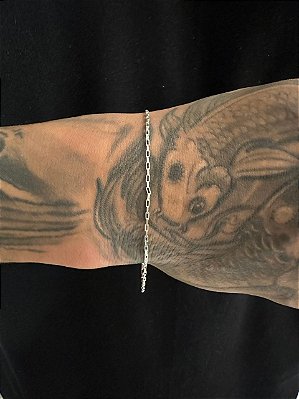 Pulseira Cartier 21cm 1.2mm Prata 925 Legitima