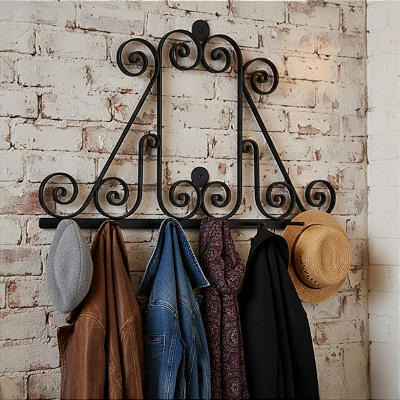 Cabide de Parede para Roupas e Diversos em Ferro