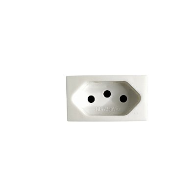 Módulo Tomada Padronizada 2P+T 10A-250V~– Branco