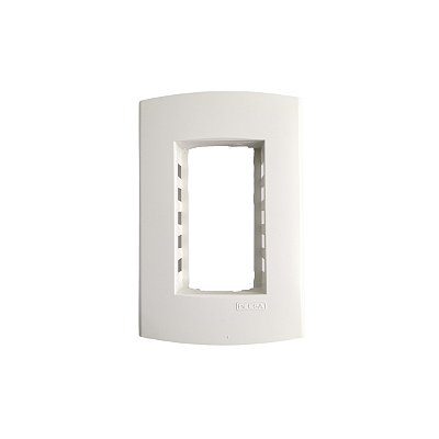 Placa 4x2 – 3 Postos Retangulares – Branco