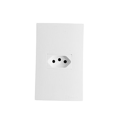 Tomada Padronizada com Placa – Branco