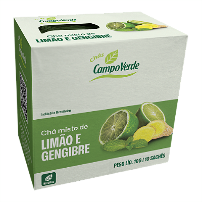 CHÁ MISTO DE LIMÃO E GENGIBRE 10 SACHÊS – 10G
