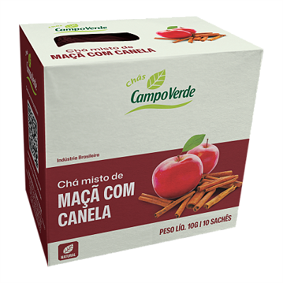 CHÁ MISTO DE MAÇÃ COM CANELA 10 SACHÊS – 10G