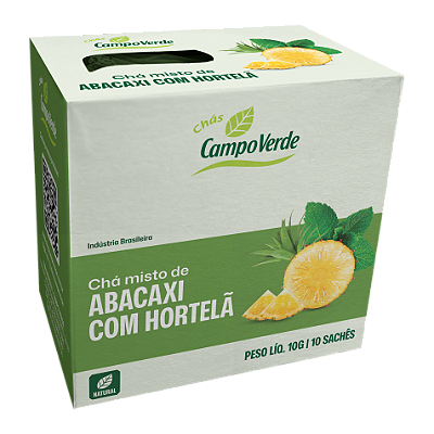 CHÁ MISTO DE ABACAXI COM HORTELÃ 10 SACHÊS – 10G