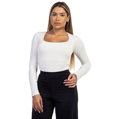 BODY QUADRADO COMPRIDO OFF WHITE