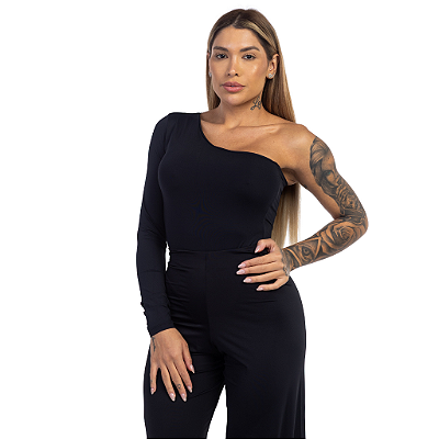 BODY MANGA ÚNICA PRETO
