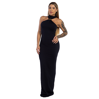VESTIDO RENATA LONGO PRETO